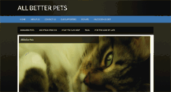 Desktop Screenshot of allbetterpets.org